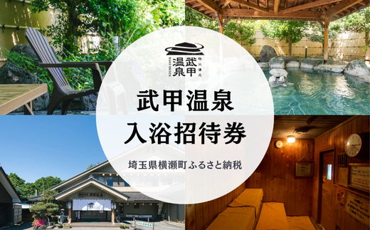 武甲温泉 入浴招待券（10枚） 【天然温泉 サウナ 秩父】