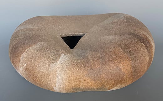 創作陶器・花器 「泥彩花器 石」