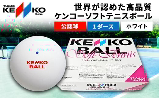 ケンコーソフトテニスボール・ホワイト 公認球/ふるさと納税 テニス ソフトテニス ボール KENKOナガセケンコー 千葉県 長南町 CNG001