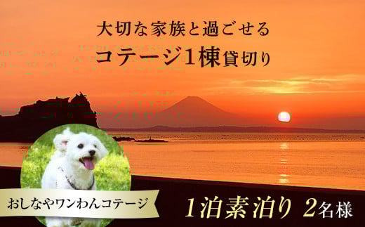 1棟貸切りおしなやワンわんコテージ1泊素泊り2名様宿泊券 / 旅行 ペット同伴 ドッグラン 犬 猫 千葉県 F22X-025