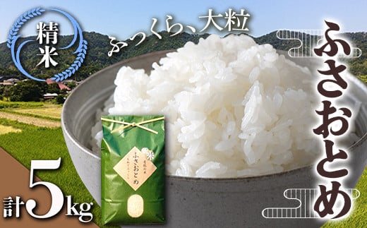 令和7年産米 新米 ふさおとめ 精米 5kg (5kg×1袋)白米 お米 ご飯 米 千葉県 鋸南町 F22X-138