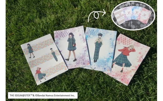 【アイドルマスター シャイニーカラーズ×町田市】環境啓発グッズ(バナナペーパーファイル4枚セット)