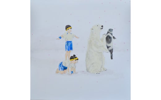 絵画 小サイズ 33.0cm×33.0cm HAS001-4