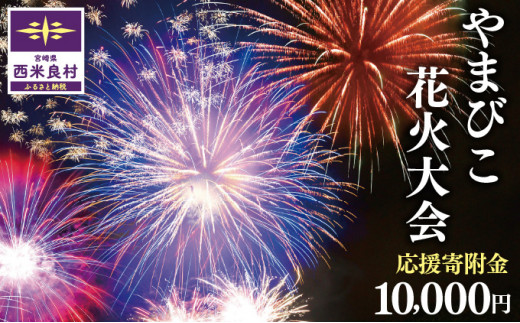 第49回やまびこ花火大会応援寄付金  西米良村応援寄付金  10,000円 花火大会 九州 返礼品なし 応援