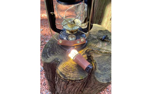 [10-H1-2] DUCKNOT　マイゼロホルダー　ベイルハンドルカバー　セット　ゴールゼロ　ランタン　ライトブラウン