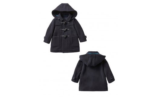 [215-2-2]【ファミリア（familiar）】ダッフルコート　110ｃｍ　ネイビー