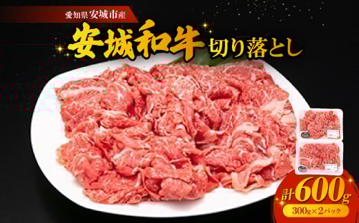 愛知県安城市産　安城和牛　切り落とし　300g×2パック【1141447】