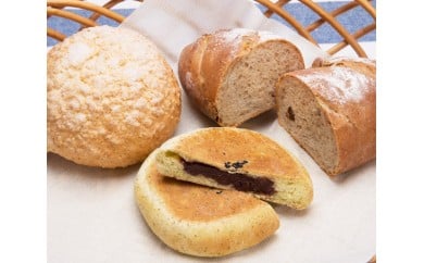 No.007 二宮ブランド　むーにゃん無添加パン詰め合わせ ／ ぱん メランジェ あんぱん 詰合せ 神奈川県 特産品