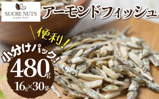 手軽に健康習慣 小分けのこざかなアーモンド カシューナッツ入り 480g(16gx30袋) おうち時間 おやつ 大満足 美容 健康 栄養豊富 人気 高リピート H059-121