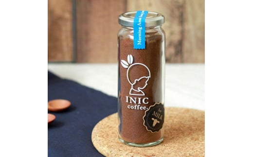 カフェオレ INIC coffee モーニングアロマ 瓶（14～28杯分）粉末  極上 本格的 持ち運び オフィス  砂糖不使用 イニック