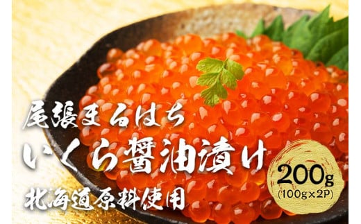 いくら 醤油漬け 200g(100g×2P) 北海道 秋鮭卵 冷凍 尾張まるはち