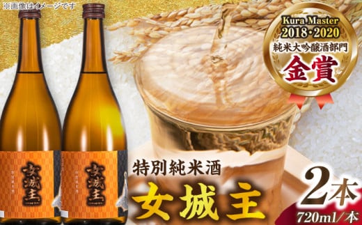 【カーボンオフセット対象】女城主 特別純米酒（720ml×2本セット） / 日本酒 お酒 地酒 銘酒 ギフト 贈答 プレゼント お取り寄せ 直送 送料無料 / 恵那市 / 岩村醸造 [AUAK007]