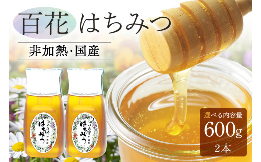 農林水産大臣賞・東海農政局長賞受賞!! 使いやすいプラ容器入り 非加熱生はちみつ 百花 300g 2本 純粋生はちみつ (374)