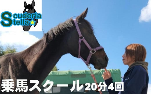 乗馬スクール 20分 4回 1名様 乗馬体験 馬 東海 岐阜県  (424)