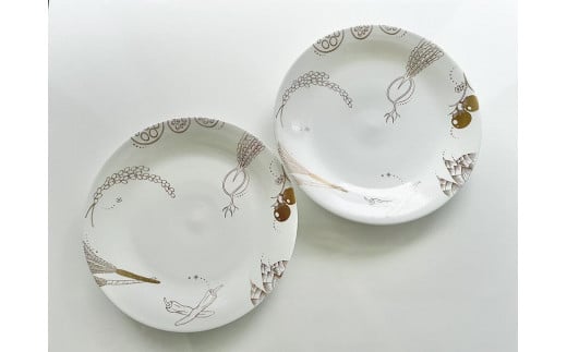 【SIONE】丸プレート2枚セット