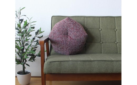 【 洛中高岡屋 】落ち着いた色目と素材感 ブレンデル おじゃみ座ぶとん（レッド）