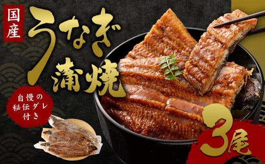 【うなぎ玄】伏見の名水仕込み 国産備長炭うなぎ蒲焼き3本セット