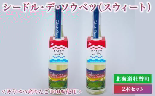 シードル・デ・ソウベツ(スウィート)2本セット ※そうべつ産りんご100%使用 ふるさと納税 人気 おすすめ ランキング 北海道 壮瞥 りんご 林檎 リンゴ アップル アルコール 酒 甘口 スイート 贈り物 贈物 贈答 ギフト 大容量 詰合せ セット 北海道 壮瞥町 送料無料 SBTA040