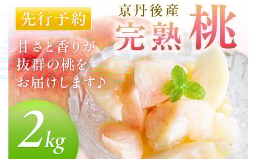 【先行予約】京丹後産 桃 2kg（6～12玉）（2026年7月下旬～発送） 農家直送 もも モモ 人気 フルーツ 果物 　BF00005