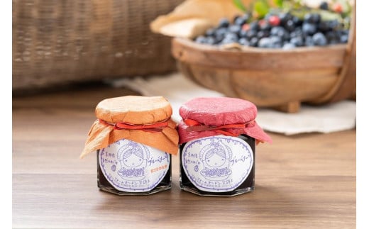 ジャム200g×２　ブルーベリー ジャム 無添加 手作り 果物 加工食品 2本 セット ぶるーべりー じゃむ フルーツ 果物 アントシアニン 完熟 国産 朝食 朝ごはん トーストヨーグルト 生産者応援 農家応援 送料無料　FG00006