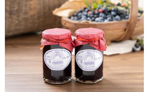 たっぷりサイズブルーベリージャム（通常）330g×２　ブルーベリー ジャム 無添加 手作り 加工食品 2本 ぶるーべりー じゃむ フルーツ 果物 アントシアニン 完熟 国産 朝食 朝ごはん トーストヨーグルト 生産者応援 農家応援 送料無料　FG00007