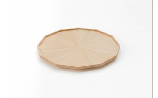 【KIKOE】平盆　ハナチ　木工製品　国産木材　ヒノキ　職人手作り　MZ00003