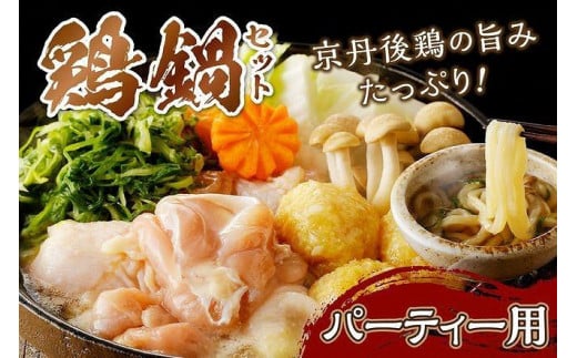 京都・京丹後の若鶏と九条ネギの鶏鍋セット(パーティー用セット) 国産 とり肉 若鶏 鶏もも つみれ 鶏鍋 九条ネギ ふるさと 納税 鍋セット ふるさと納税 鶏肉 KI00013_12e