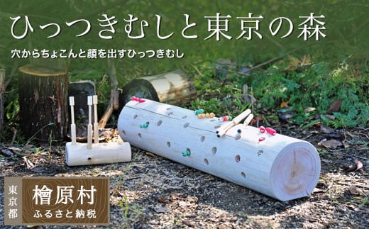 ひっつきむしと東京の森 丸太 | おもちゃ 玩具 東京 檜原村