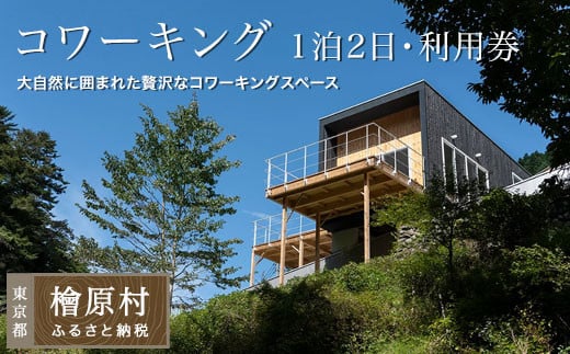 Village Hinohara 1泊2日の宿泊・コワーキング利用券