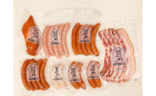 歩人 6種類のウインナー・フランクとベーコン・チキンハムの詰合せ[024-13]