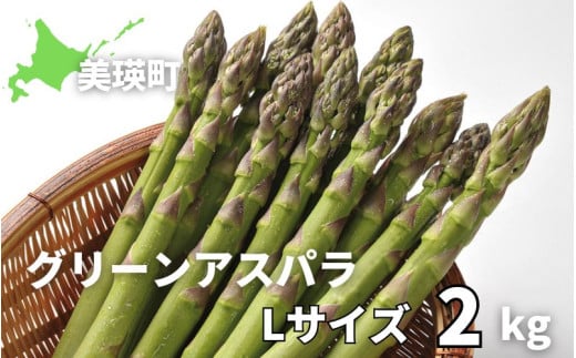 【令和8年産先行予約】グリーンアスパラ Lサイズ 2kg  <令和8年産 >美瑛選果  | グリーン アスパラガス アスパラ あすぱら あすぱらがす 採れたて 新鮮 旬 産地直送 野菜[024-59]