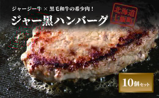 山川牧場育ちのジャー黒ハンバーグセット（計10個） お手軽おかず！ ふるさと納税 人気 おすすめ ランキング 山川牧場 ジャー黒カレー ハンバーグ セット お手軽 おかず 北海道 七飯町 送料無料 NAN003