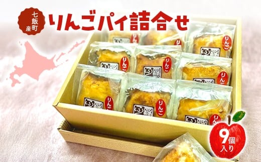 七飯町産りんごパイ詰合せ（9個） 【ふるさと納税 人気 おすすめ ランキング りんごパイ アップルパイ あっぷるぱい りんご 林檎 バーグンディ パイ スイーツ お菓子 おやつ 北海道産 北海道 七飯町 送料無料】 NABG002