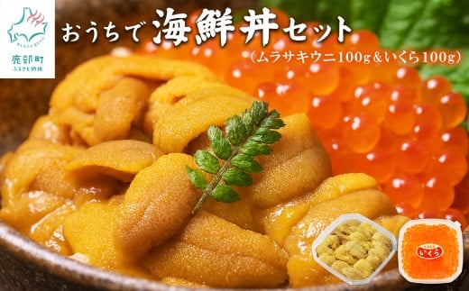 【北海道産】 北海道産 うにいくらセット ふり塩うに100g いくら醤油漬け100g キタムラサキウニ 鮭いくら うにいくら丼 おうちで海鮮丼セット