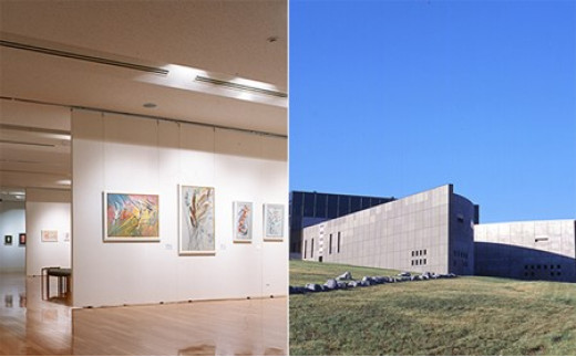 西村計雄記念美術館　ジグレー版画≪チロルの城≫≪木蓮とハト≫