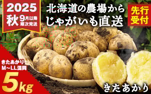 積丹町産 きたあかり 5kg 数量限定 期間限定 じゃがいも 北海道 ジャガイモ 芋 いも