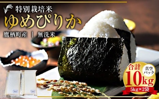 【令和7年産】 ゆめぴりか (無洗米) 真空パック 5kg×2袋 10kg 北海道 鷹栖町 たかすタロファーム 米 コメ こめ ご飯 無洗米 お米 ゆめぴりか コメ 無洗米