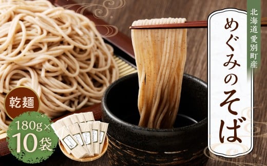 そば 乾麺 180g×10袋 北海道愛別町産 国産【E30220】