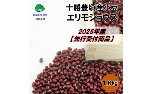 十勝豊頃産 小豆1.6kg(エリモショウズ)【2025年産】（先行受付）［松崎農場］