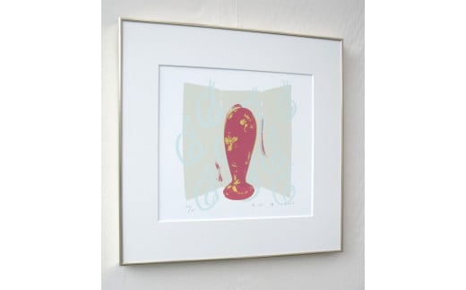 【著名アーティストシルクスクリーン版画作品】吉澤美香「わー88」(蝸牛)