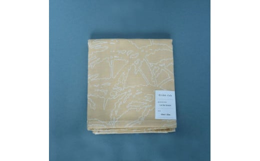 キッチンクロス C/#たりほ/ピーナッツ キッチン用品 日用品 天然素材 綿100% 吸水性 バツグン ランチョンマット プレゼント ジャガード生地 天然素材