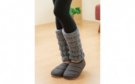 Warm Cloud レッグウォーマー・ショート【2個1組】グレー