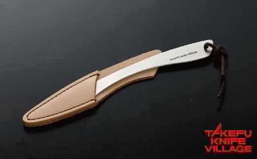 越前打刃物　ミニペーパーナイフ（革ケース付）　タケフナイフビレッジ協同組合