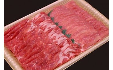 福井白山ポーク豚ロースしゃぶしゃぶ用+豚肩ロース　各500g