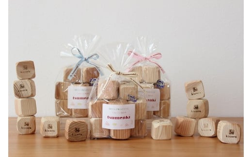 伝統工芸士が作る積みにくい積み木【積めん木】10個入り(福井県産杉使用)