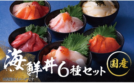 【純国産】数量限定！海鮮丼の具の贅沢６種類セット