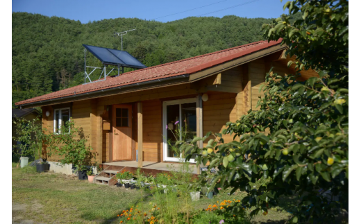 【農家民泊】「Orchard　Cottage」ログハウス（1棟）1泊宿泊券[№5659-1228]