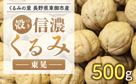 2025年産 長野県東御市産 殻付き信濃くるみ 500g(品種 東晃)