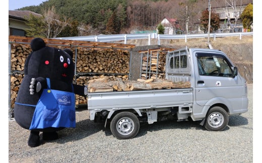 南相木村の薪『ナラ（コナラ）』（1立米、軽トラック1台分）～片道100キロ圏内、軽トラックで直接配達～ ※令和６年１０月に割った薪です