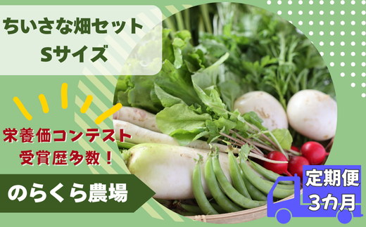 【先行受付・2025年発送】定期便3カ月 有機野菜ちいさな畑セット(Sサイズ 1~2人前)(NK-T519)